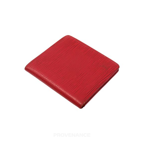 🔴 Louis Vuitton 6CC Bifold Wallet - Red Epi Leather - Picture 3 of 9
